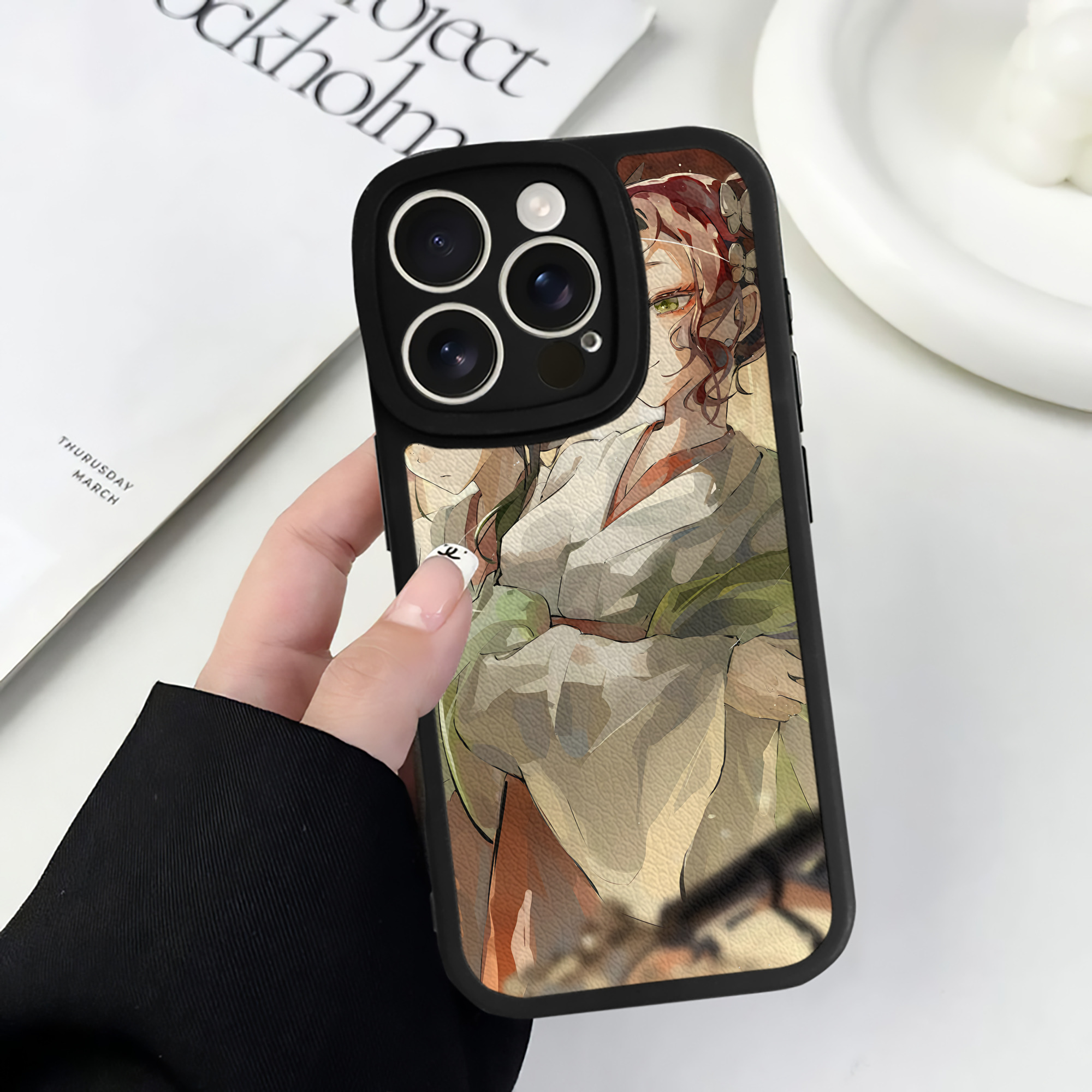 薬屋のひとりごと The Apothecary Diaries 【iPhone 16シリーズ対応】シリコンスマホケース（レザー調） 材質：シリコン